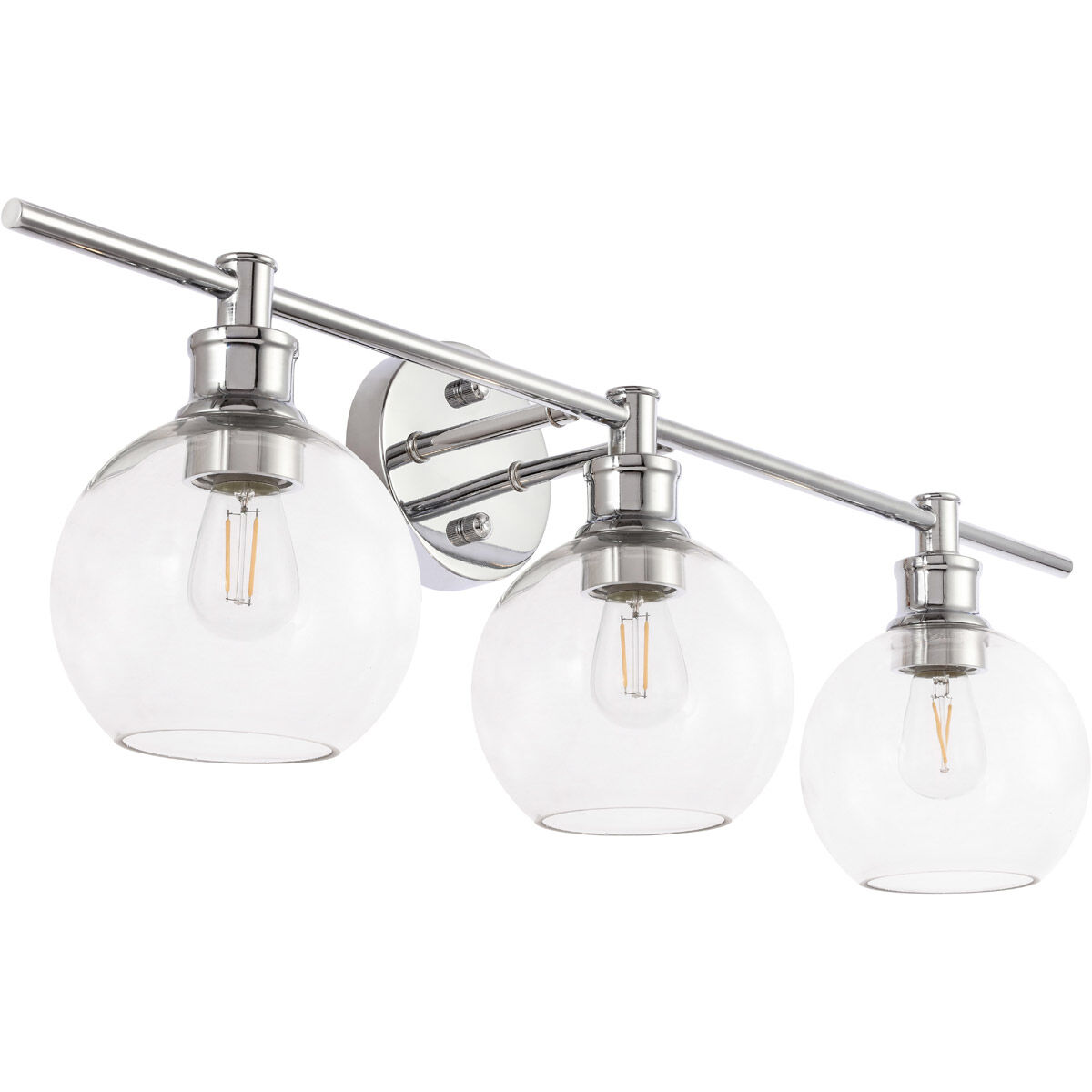 Collier 3 Light 28 inch Chrome Wall sconce Wall Light