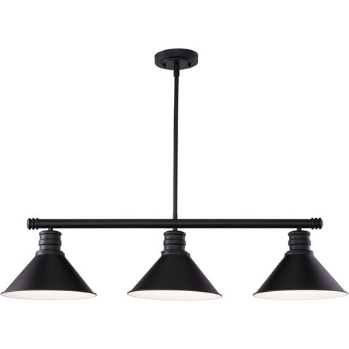 Akron LED 35.75 inch Oil Rubbed Bronze Linear Chandelier Ceiling Light