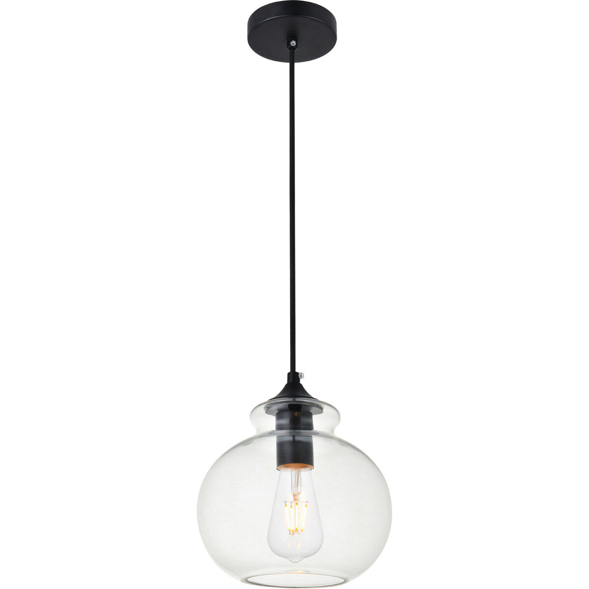 Destry 1 Light 8 inch Black Pendant Ceiling Light