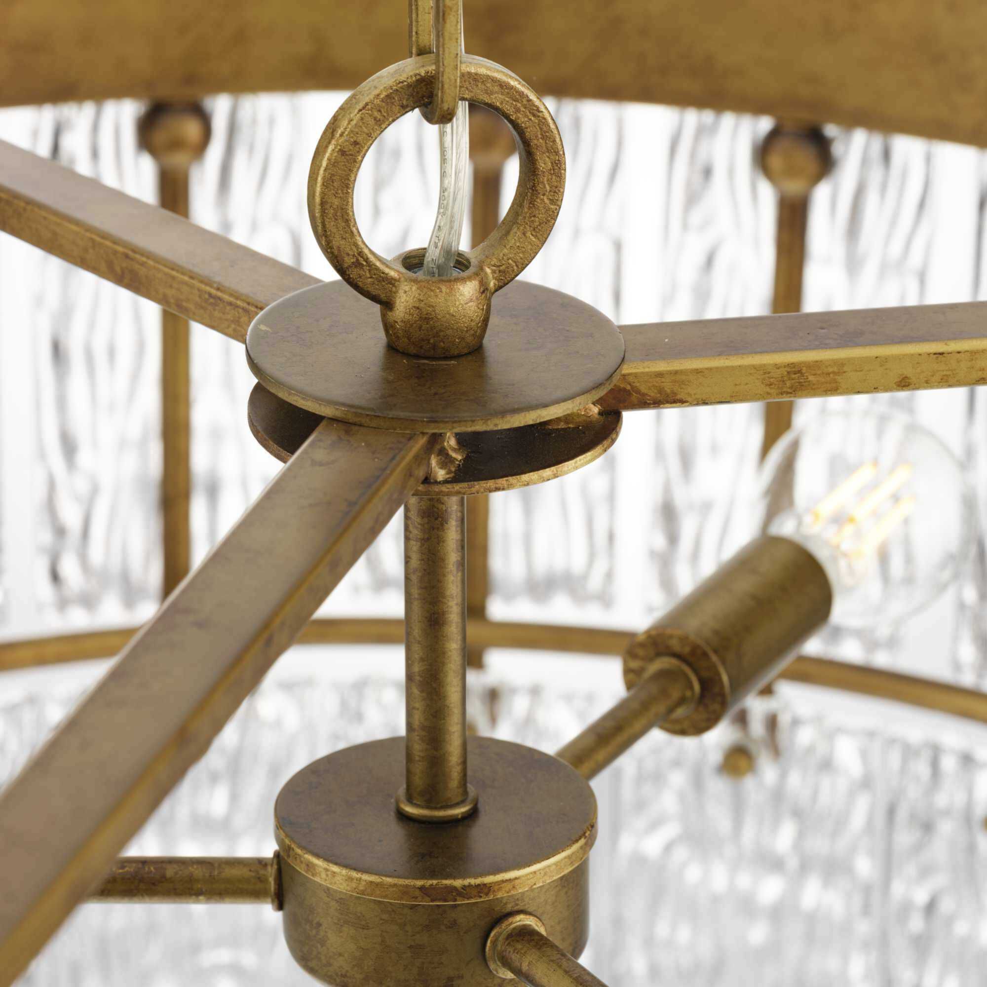 Chevall 6 Light 24.87 inch Gold Ombre Chandelier Ceiling Light, Design Series