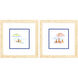 Waterside Blue and Brown Framed Art, Propac