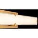 Carlisle LED 2.5 inch Aged Brass ADA Indoor Wall Lighting in 2700K