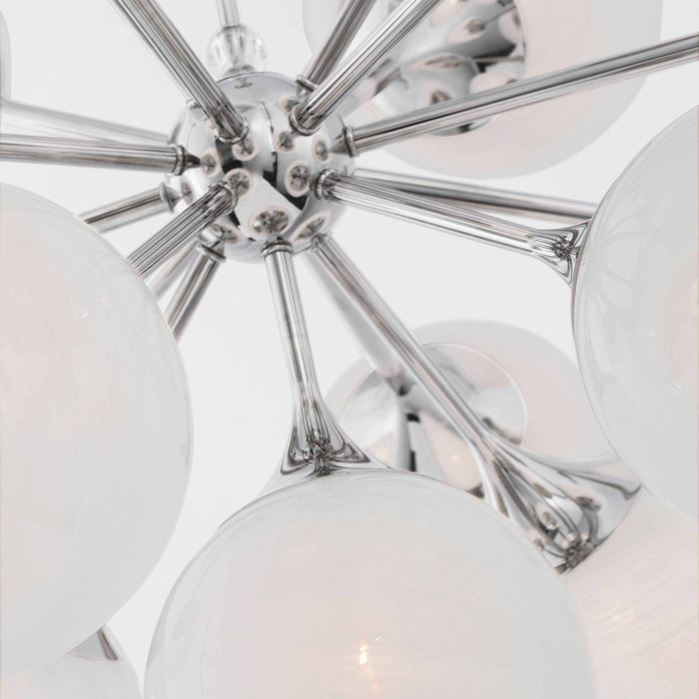 AERIN Cristol LED 40 inch Polished Nickel Chandelier Ceiling Light