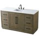 Chase 60 X 34 inch Hazel Oak Bathroom Vanity Cabinet