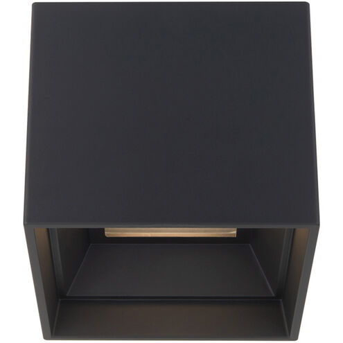 Downtown LED 5 inch Black Flush Mount Ceiling Light in 3500K, dweLED