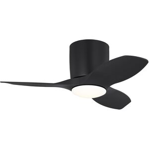 Titus 32 Hugger LED 32 inch Midnight Black with Midnight Black ABS Blades Ceiling Fan