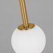 Kelly by Kelly Wearstler Nodes 1 Light 18 inch Burnished Brass Pendant Ceiling Light