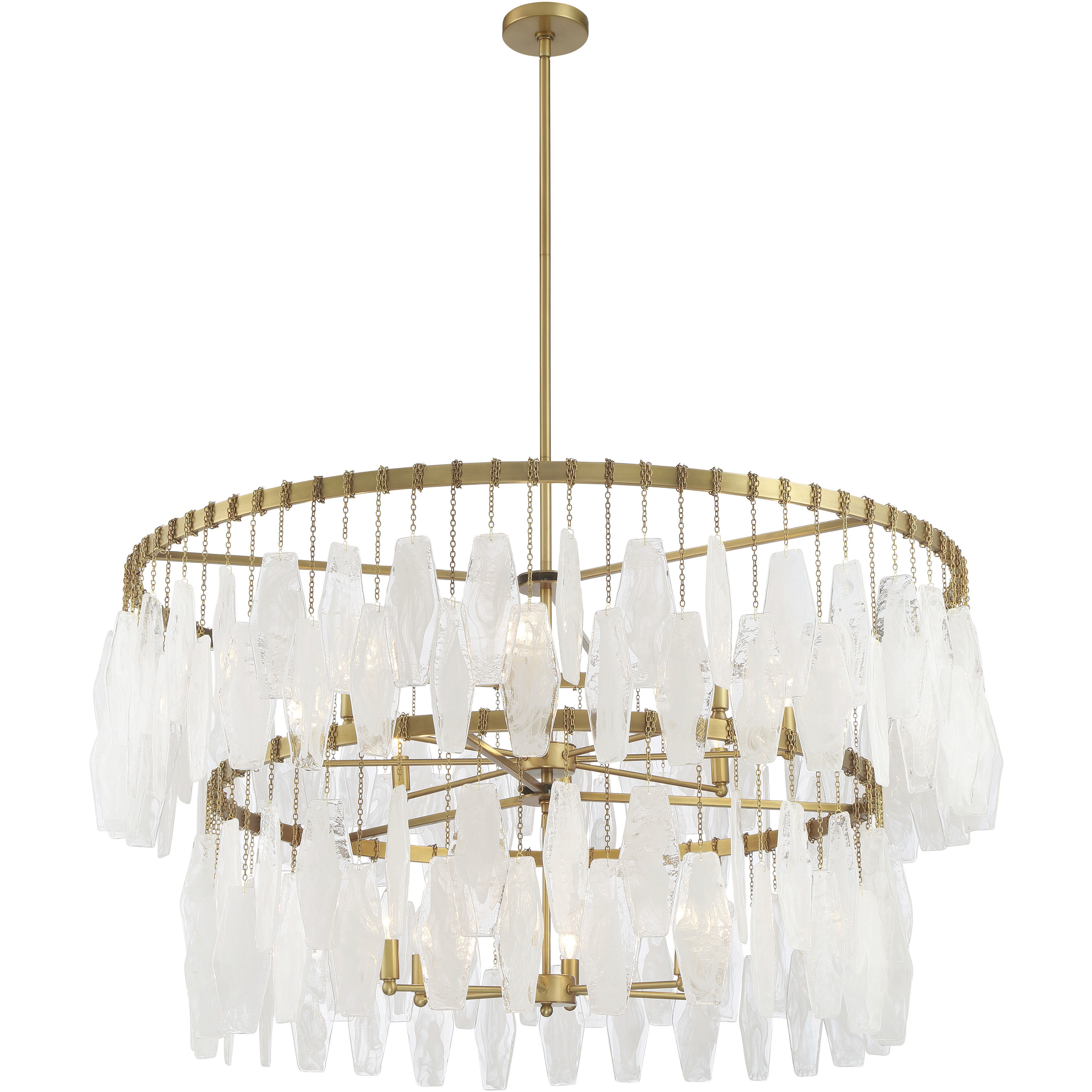 Willow 14 Light 45 inch Legacy Brass Pendant Ceiling Light