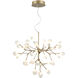 Hydrangea Bloom 35 Light 30 inch Gold Pendant Ceiling Light