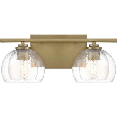 Glint 2 Light 15.5 inch Legacy Brass Vanity Light Wall Light