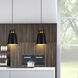 Elisa 1 Light 10 inch Black Down Pendant Ceiling Light