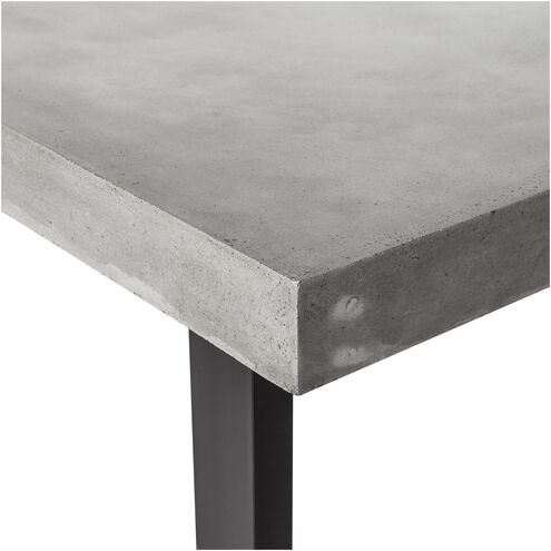 Jedrik 79 X 40 inch Grey Outdoor Dining Table, Large