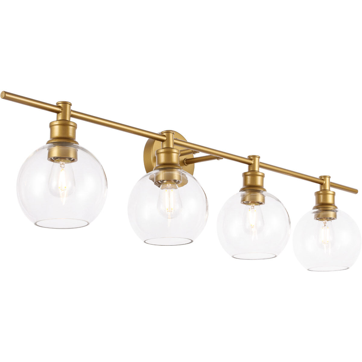 Syracuse 4 Light 38 inch Brass Wall sconce Wall Light