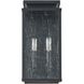 Overton 2 Light 14.25 inch Matte Black Exterior Wall Sconce
