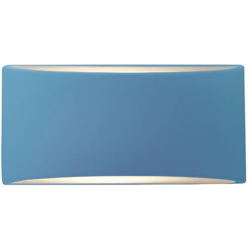 Ambiance 1 Light 10 inch Sky Blue Wall Sconce Wall Light