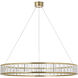 Chapman & Myers Iterna LED 40 inch Antique-Burnished Brass Ring Chandelier Ceiling Light