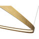 Yukon LED 31.5 inch Vintage Brass Pendant Ceiling Light