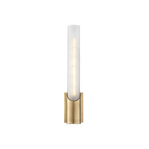 Pylon LED 2.75 inch Aged Brass ADA Wall Sconce Wall Light
