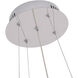 Canada LED 20 inch Chrome LED Chandelier Ceiling Light
