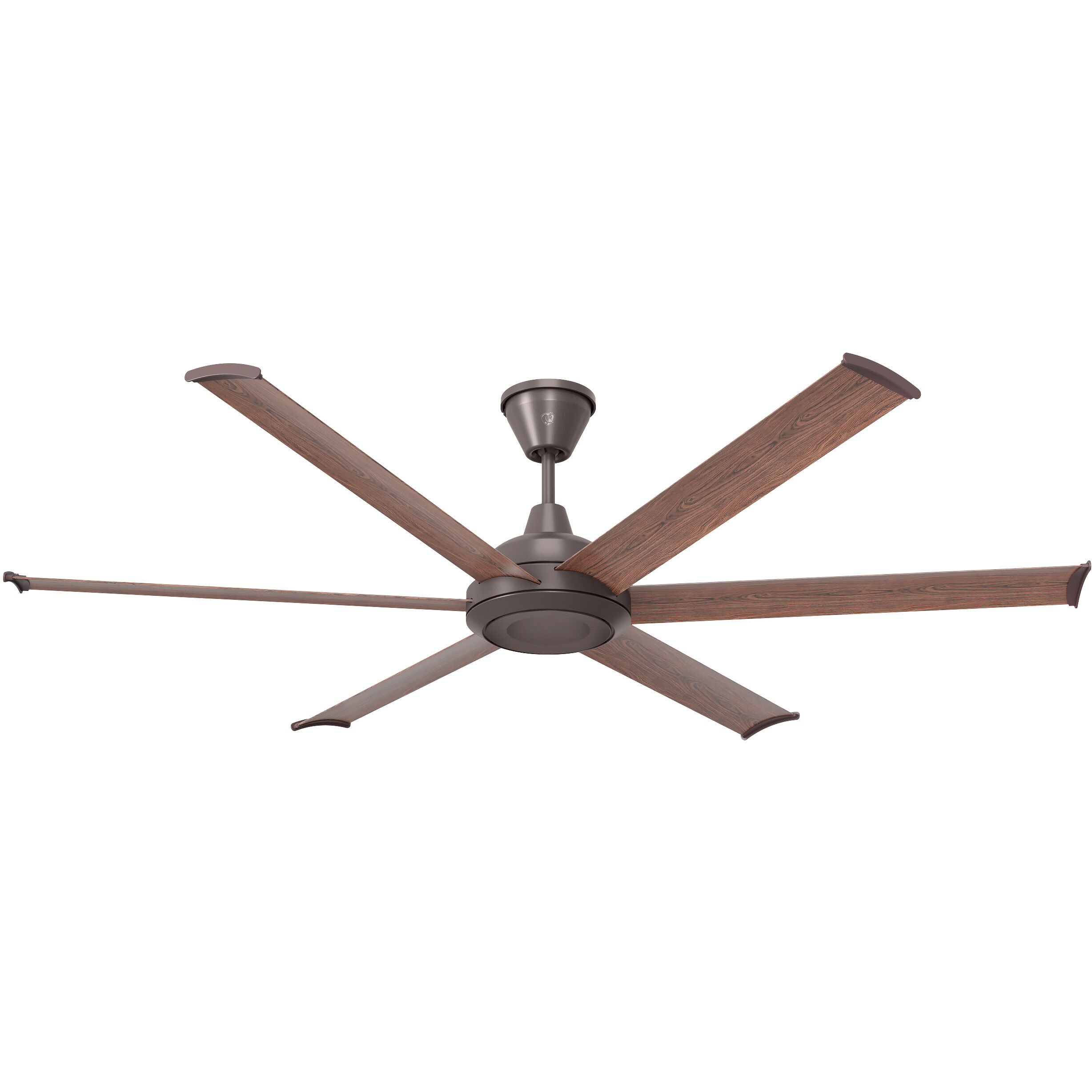 Bison 72 inch Oil Rubbed Bronze with Walnut Blades Outdoor Ceiling Fan