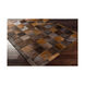 Vegas 36 X 24 inch Dark Brown/Metallic - Champagne Rugs, Hair On Hide