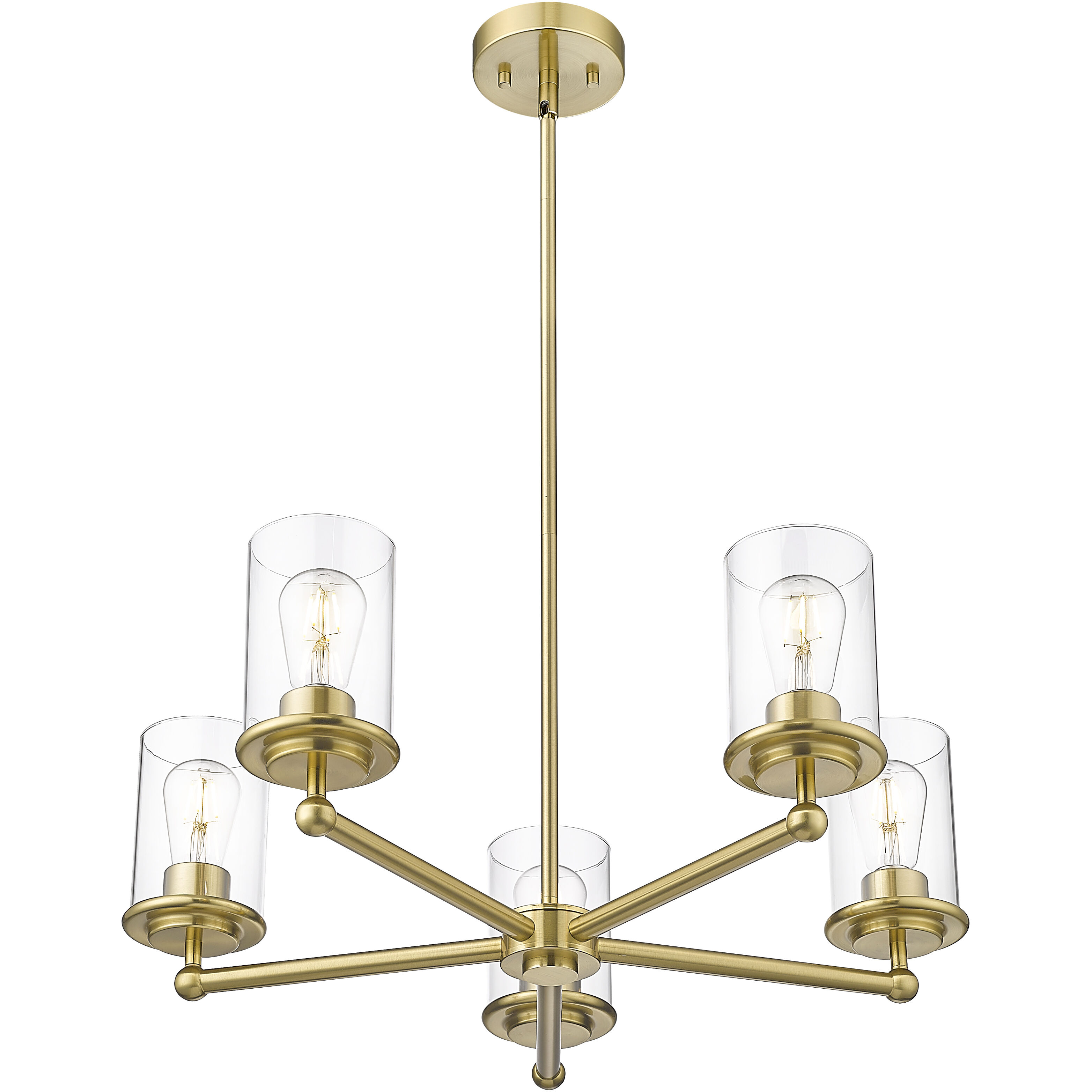 Thayer 5 Light 26 inch Luxe Gold Chandelier Ceiling Light