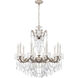 La Scala 10 Light 28 inch Antique Silver Chandelier Ceiling Light in Heritage, Antique Silver Cast