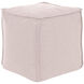 Pouf 18 inch Seascape Sand Outdoor Square Ottoman with Cover