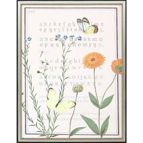 Florals Collection Green Framed Art