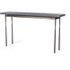 Senza 60 X 14 inch Modern Brass Console Table in Maple Grey, Wood Top