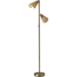 Cove 63 inch 60.00 watt Antique Brass Tree Lamp Portable Light