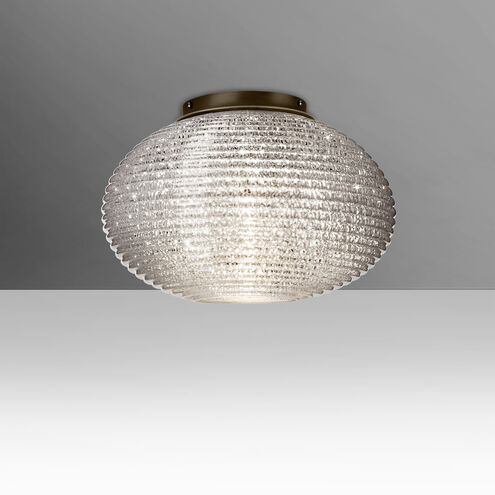 Pape 10 LED 10.25 inch Bronze Semi-Flush Mount Ceiling Light