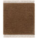 Evergreen 96 X 96 inch Dark Brown/Brick/Light Silver Handmade Rug in 8 x 8