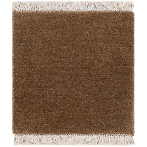 Evergreen 96 X 96 inch Dark Brown/Brick/Light Silver Handmade Rug in 8 x 8