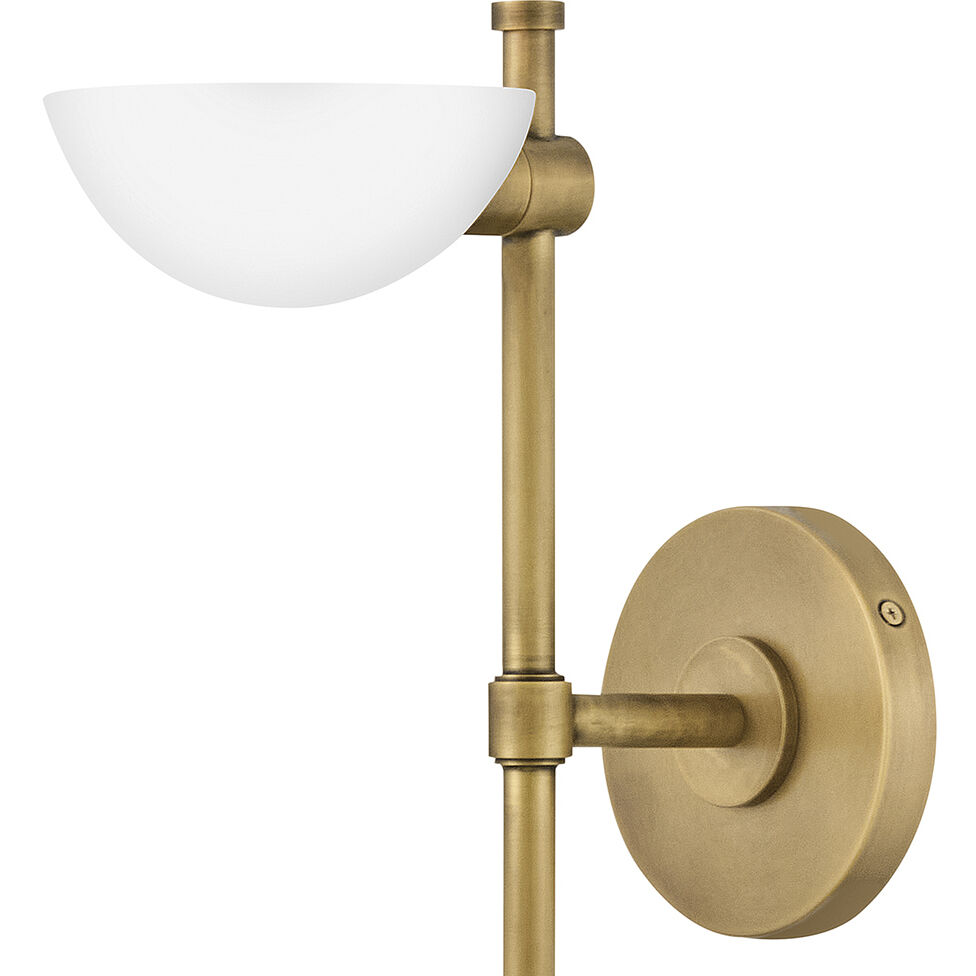 Merit 1 Light 5 inch Heritage Brass Sconce Wall Light