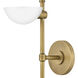 Merit 1 Light 5 inch Heritage Brass Sconce Wall Light