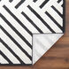 Optika 36 X 24 inch Black/White Rug in 2 x 3