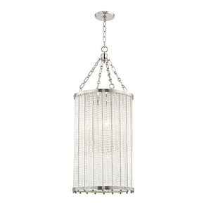 Shelby 8 Light 16 inch Polished Nickel Pendant Ceiling Light