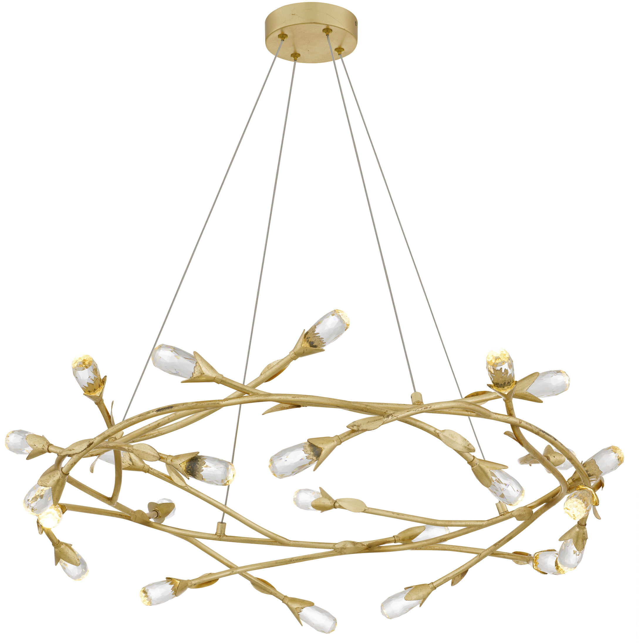 Cora Pendant Ceiling Light in Gold Leaf