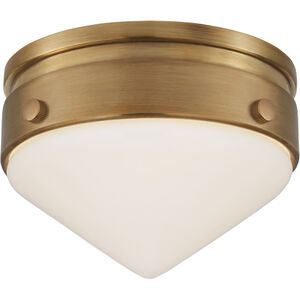 Visual Comfort Thomas O'Brien Gale LED 6 inch Hand-Rubbed Antique Brass Flush Mount Ceiling Light, Petite TOB4155HAB-WG - Open Box