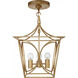 kate spade new york Cavanagh 4 Light 11.5 inch Gild Lantern Pendant Ceiling Light