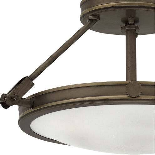 Collier LED 17 inch Light Oiled Bronze Indoor Semi-Flush Mount Ceiling Light