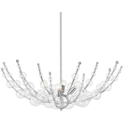 Abberton 4 Light 31 inch Polished Nickel Chandelier Ceiling Light