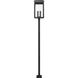 Hartwell 6 Light 125.5 inch Sand Black Outdoor Post Mounted Fixture