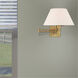 Allison 25 inch 100.00 watt Antique Brass Swing Arm Wall Lamp Wall Light