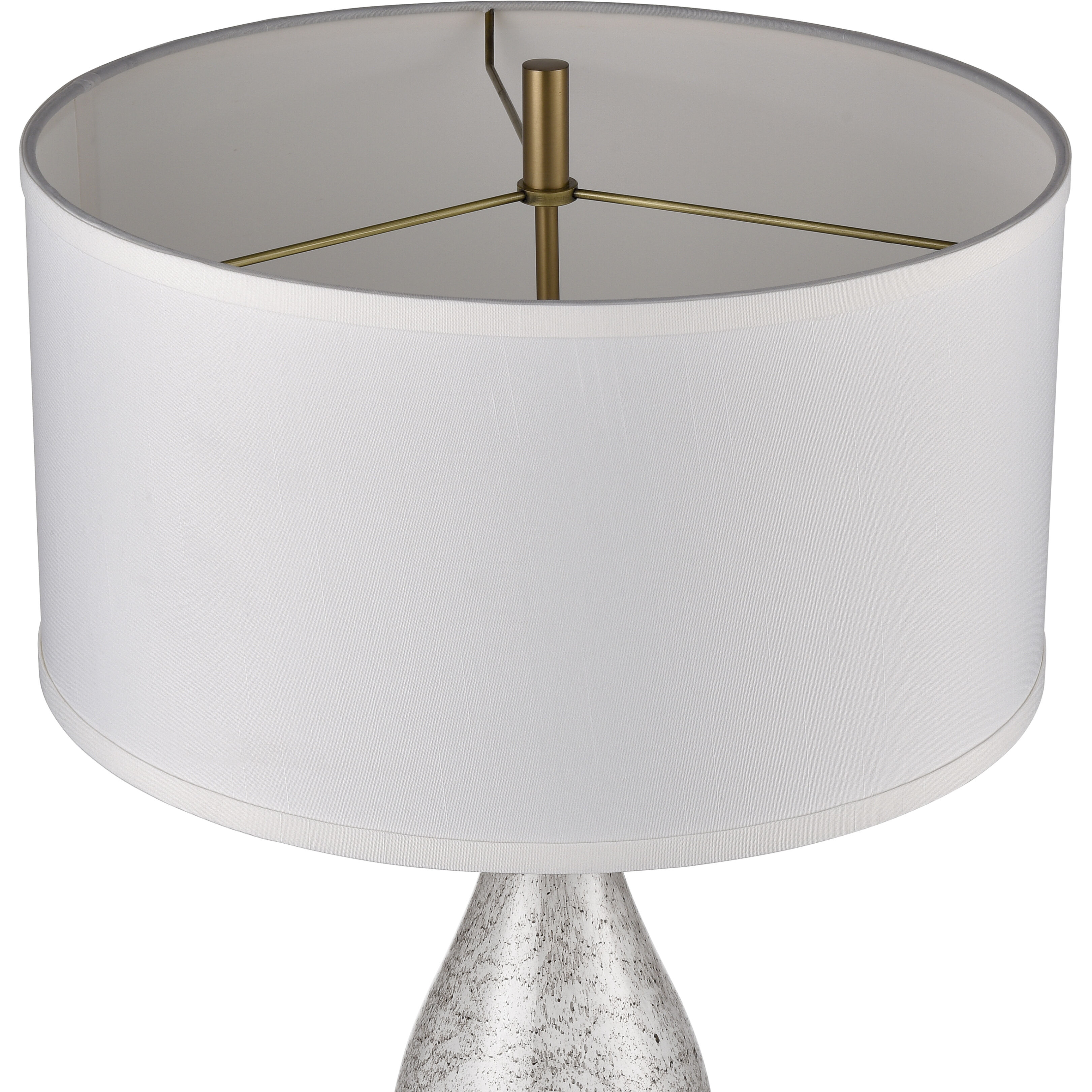 Carling 32 inch 60 watt White Table Lamp Portable Light