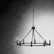 Carrick 8 Light Black Chandelier Ceiling Light, 1 Tier Medium