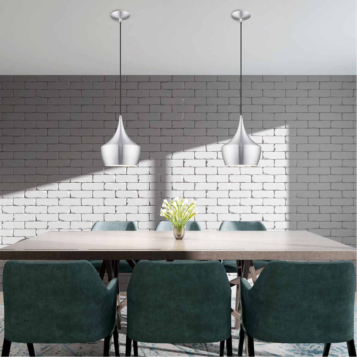 Allison 1 Light 10 inch Brushed Aluminum Mini Pendant Ceiling Light