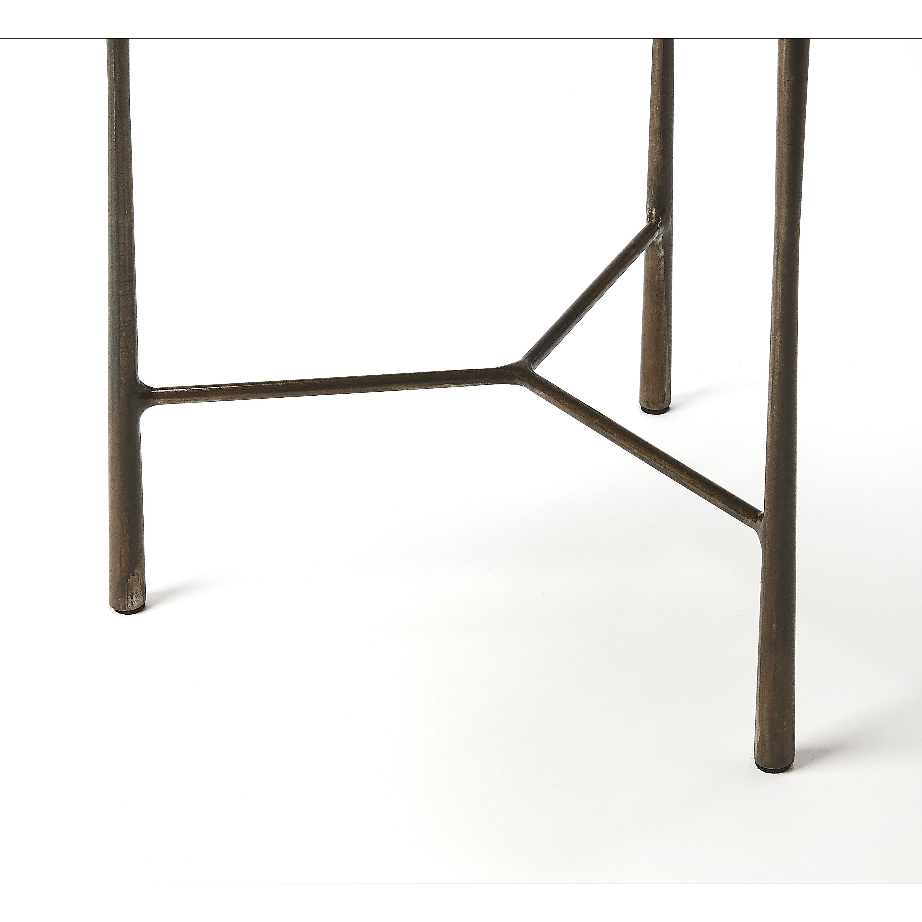 Brisbane Live Edge 21 X 12 inch Industrial Chic Accent Table