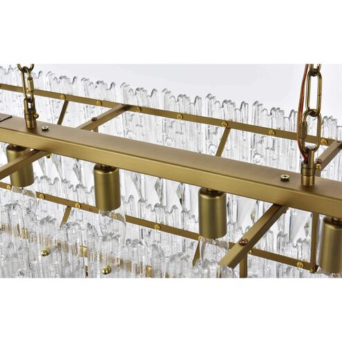 Emilia 8 Light 14 inch Satin Gold Chandelier Ceiling Light